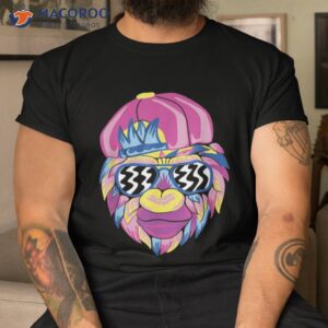 Monkey Colour Hat Cool Inspiration Store Motif Graphic Desig Shirt