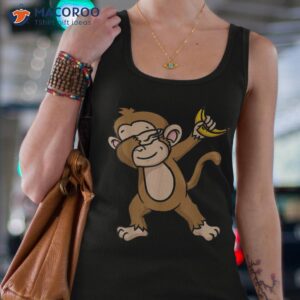 monkey dabbing funny shirt tank top 4