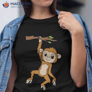 Just A Girl Who Loves Monkeys Cute Monkey Lover Gift Shirt
