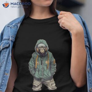 Monkey In Urban Street Art Look Shirt