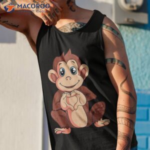 monkey lover girls boys kids shirt tank top 1