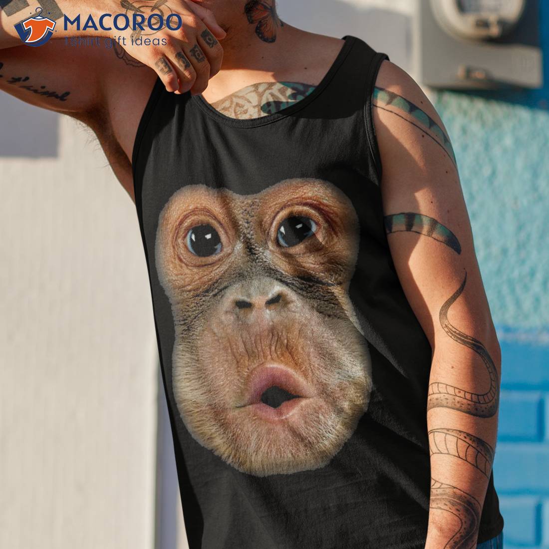 Monkey Stomach Funny Meme Cool Trending Viral Video Tall T-Shirt