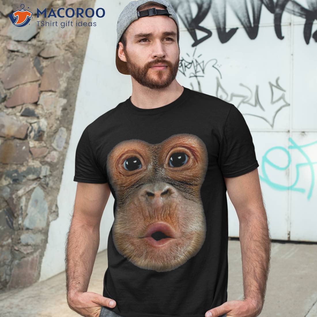 Monkey Stomach Funny Meme Cool Trending Viral Video Tall T-Shirt