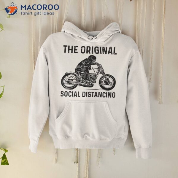 Motorcycle The Original Social Distancing T-Shirt, Mothers Day Gift Step Mom