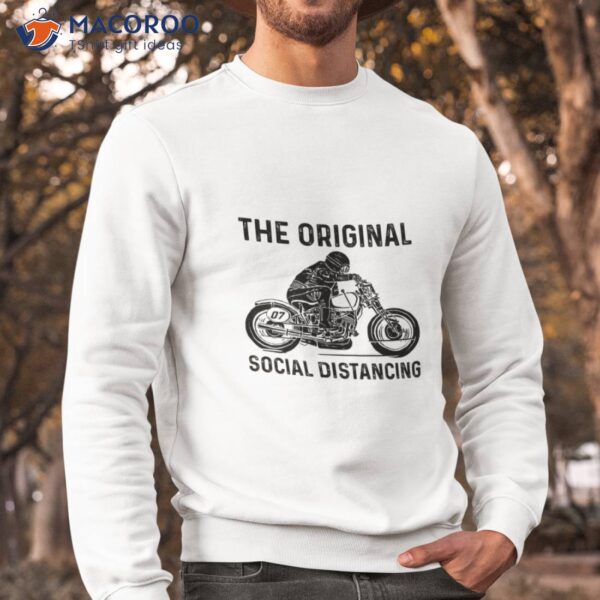 Motorcycle The Original Social Distancing T-Shirt, Mothers Day Gift Step Mom