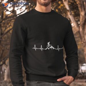 mountain bike heartbeat funny mtb dirt bike shirt unisex t shirt sweatshirt