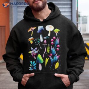 mushroom dark wash shirt hoodie