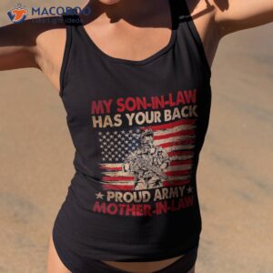 My Son-in-law Has Your Back Usa Flag Army Mother-in-law Shirt