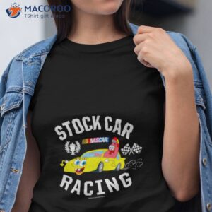 nascar spongebob stock car racing t shirt tshirt