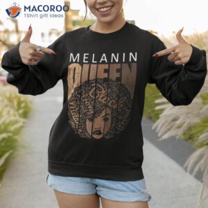 natural afro melanin queen tee strong black african american shirt sweatshirt 1