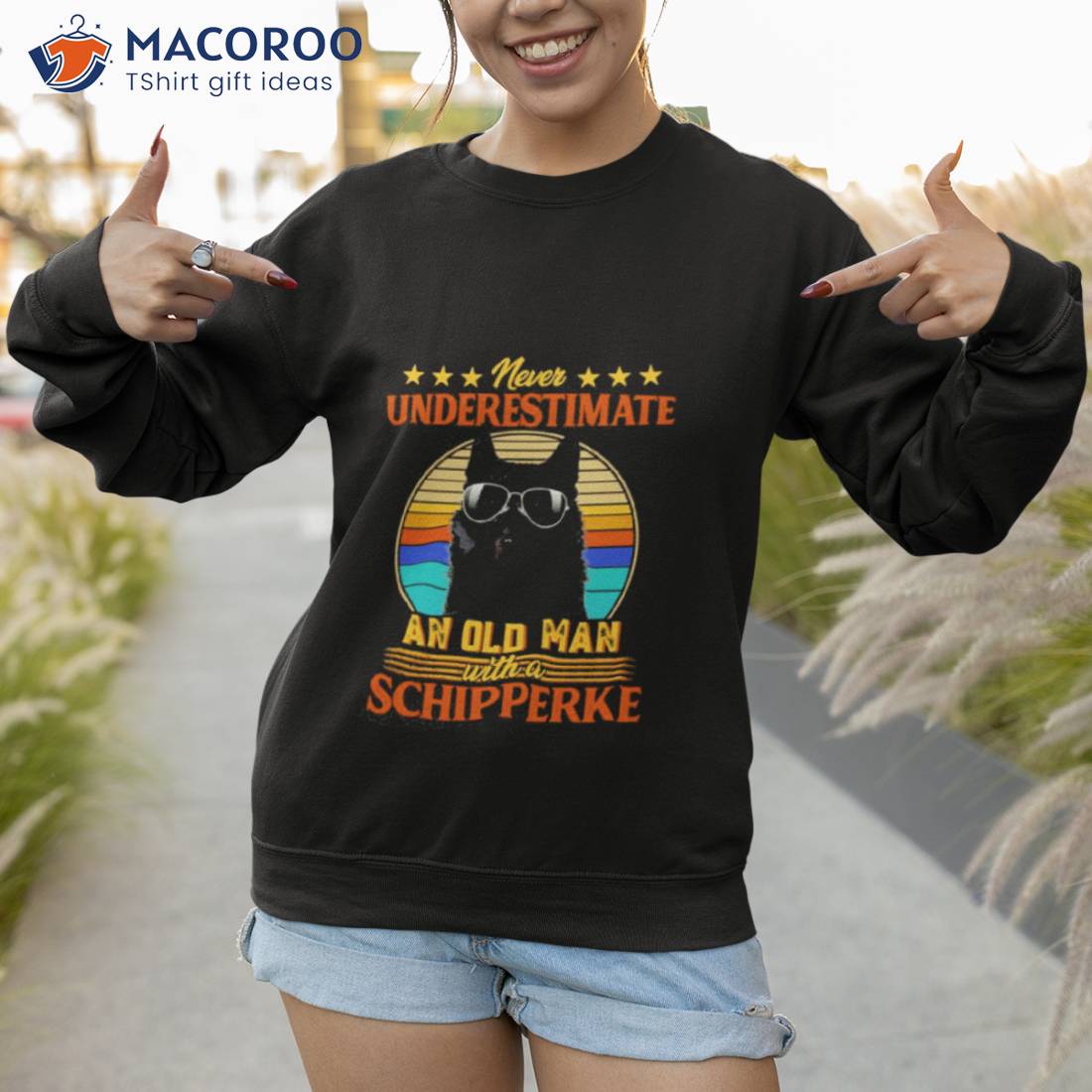 Never Underestimate An Old Man With A Schipperke Shirt Never Underestimate An Old Man With A Schipperke Shirt