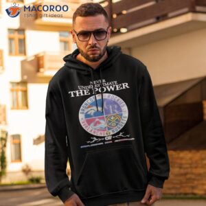 never underestimate the power of denver sports teams shirt hoodie 2