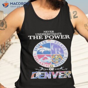 never underestimate the power of denver sports teams shirt tank top 3