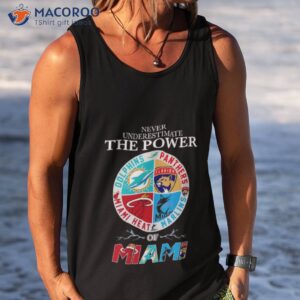 never underestimate the power of miami 2023 shirt tank top