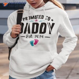 new dad first daddy promoted to its a girl est 2024 shirt hoodie 3