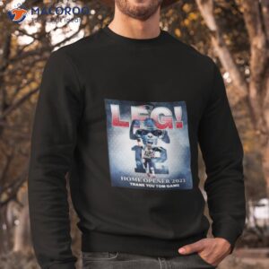 new england patriots home opener 2023 thank you tom game shirt sweatshirt