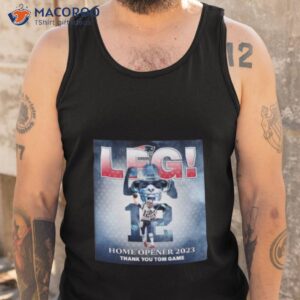 new england patriots home opener 2023 thank you tom game shirt tank top