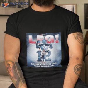 new england patriots home opener 2023 thank you tom game shirt tshirt