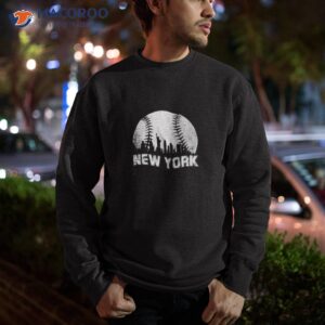 new york city skyline baseball lover shirt sweatshirt