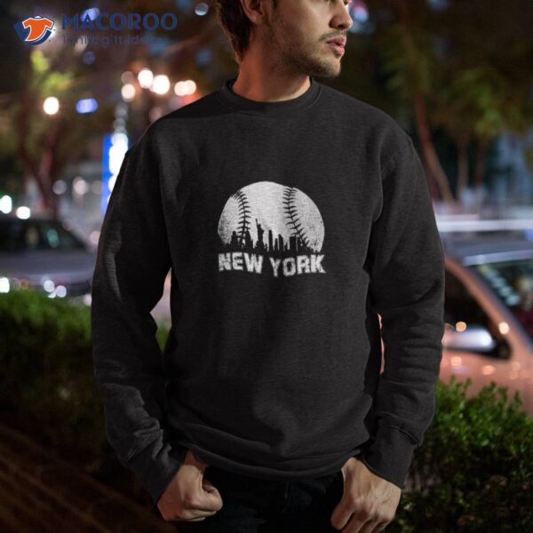 New York City Skyline Baseball Lover Shirt