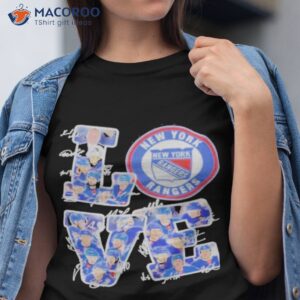 New York Rangers Players Love Fans 2023 Signatures Shirt