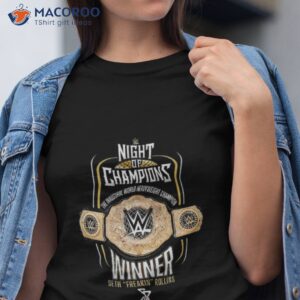 night of champions the inaugural world heavyweight champion winner seth freakin rollins shirt tshirt