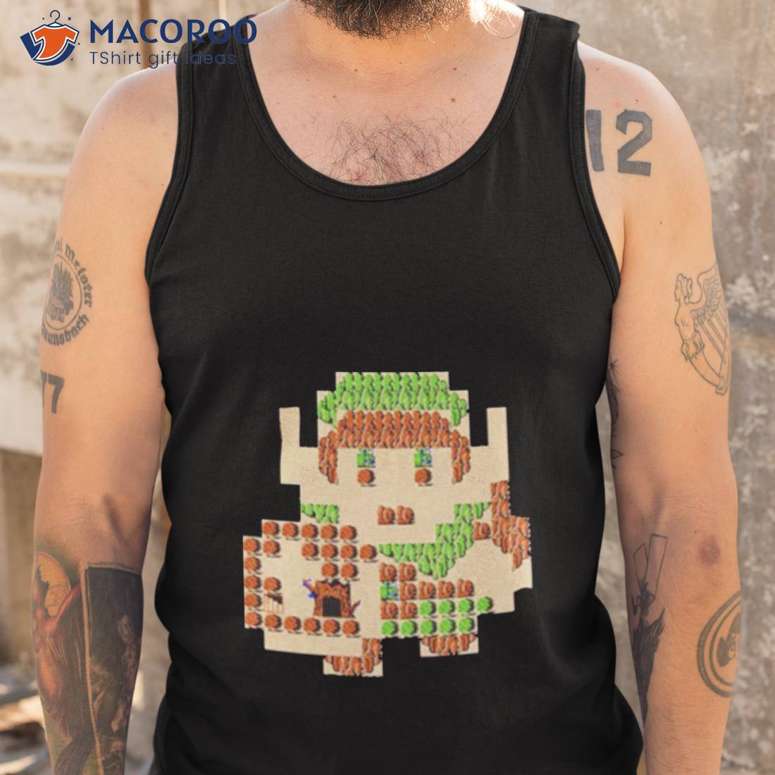 Nintendo Zelda 8 Bit Map Link Shirt Nintendo Zelda 8 Bit Map Link Shirt