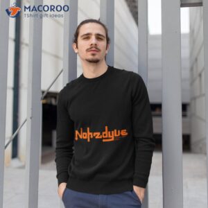 nohzdyve orange logo black mirror shirt sweatshirt 1