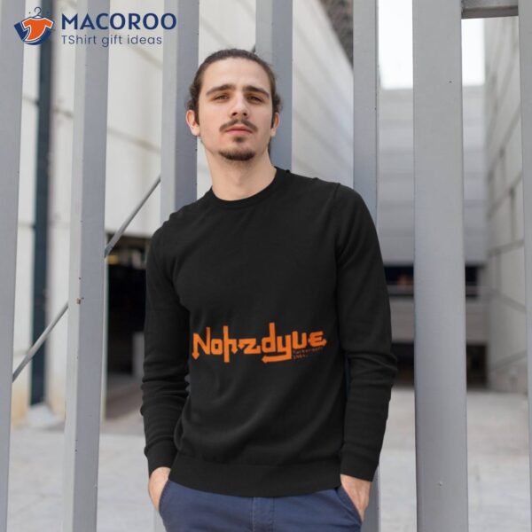 Nohzdyve Orange Logo Black Mirror Shirt