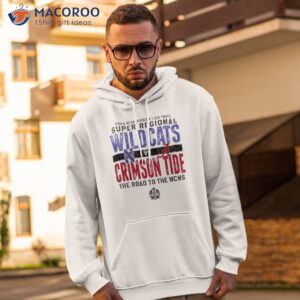 northwestern wildcats vs alabama crimson tide 2023 ncaa division i softball super regional the road to the wcws shirt hoodie 2