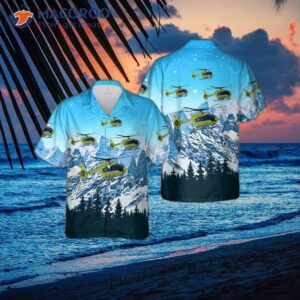 Norwegian Air Ambulance Airbus H145 Helicopter Hawaiian Shirt