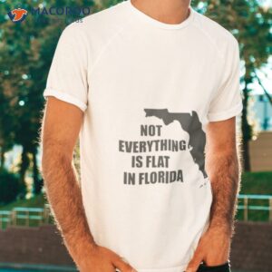 not everything is flat in florida shirt tshirt