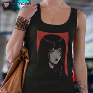 nu goth girl dark aesthetic gothic anime waifu emo shirt tank top 4