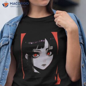 Women Teens Goth T-shirt Fashion Gothic Anime Aesthetic Print