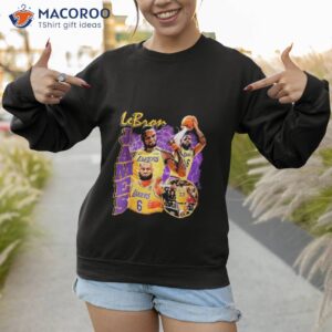 number 6 lebron james lakers basketball shirt sweatshirt 1