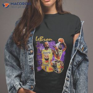 Number 6 Lebron James Lakers Basketball Shirt