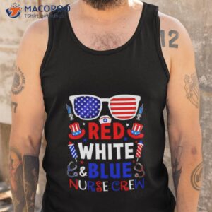 nurse red white and blue nurse crew shirt tank top