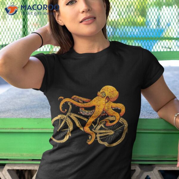 Octopus Riding Bicycle Shirt