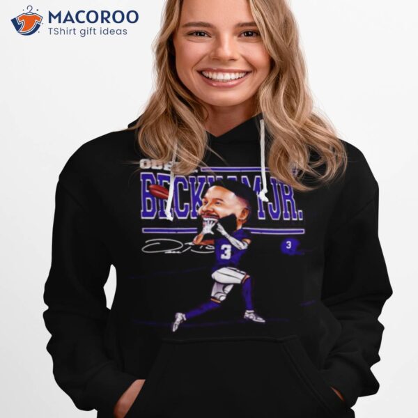 Odell Beckham Jr. Baltimore Cartoon Signature Shirt