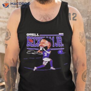 odell beckham jr baltimore cartoon signature t shirt tank top