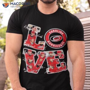 Carolina Hurricanes Players Love Signatures Shirt