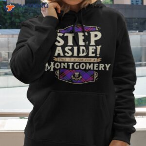 official clan montgomery step aside scottish clan tartan shirt hoodie