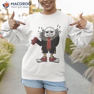 official drawing of sans underfell t shirt sweatshirt