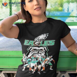 official eagles dawgs philadelphia eagles and georgia bulldogs players shirt tshirt 1
