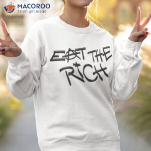 official eat the rich text design aerosmith t shirt sweatshirt 2