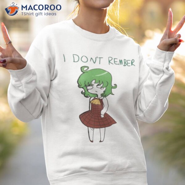 Forgetting To Rember Touhou Project Shirt