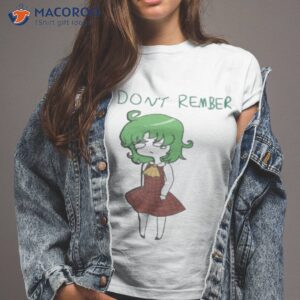 official forgetting to rember touhou project t shirt tshirt 2