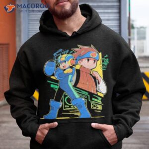 official mega man and lan shirt hoodie