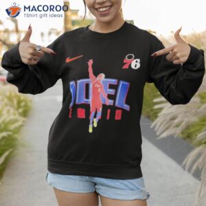 official nike joel embiid black philadelphia 76ers hero performance shirt sweatshirt