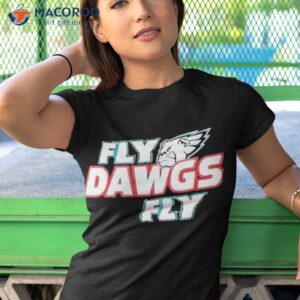 official philadelphia eagles and georgia bulldogs fly dawgs fly shirt tshirt 1
